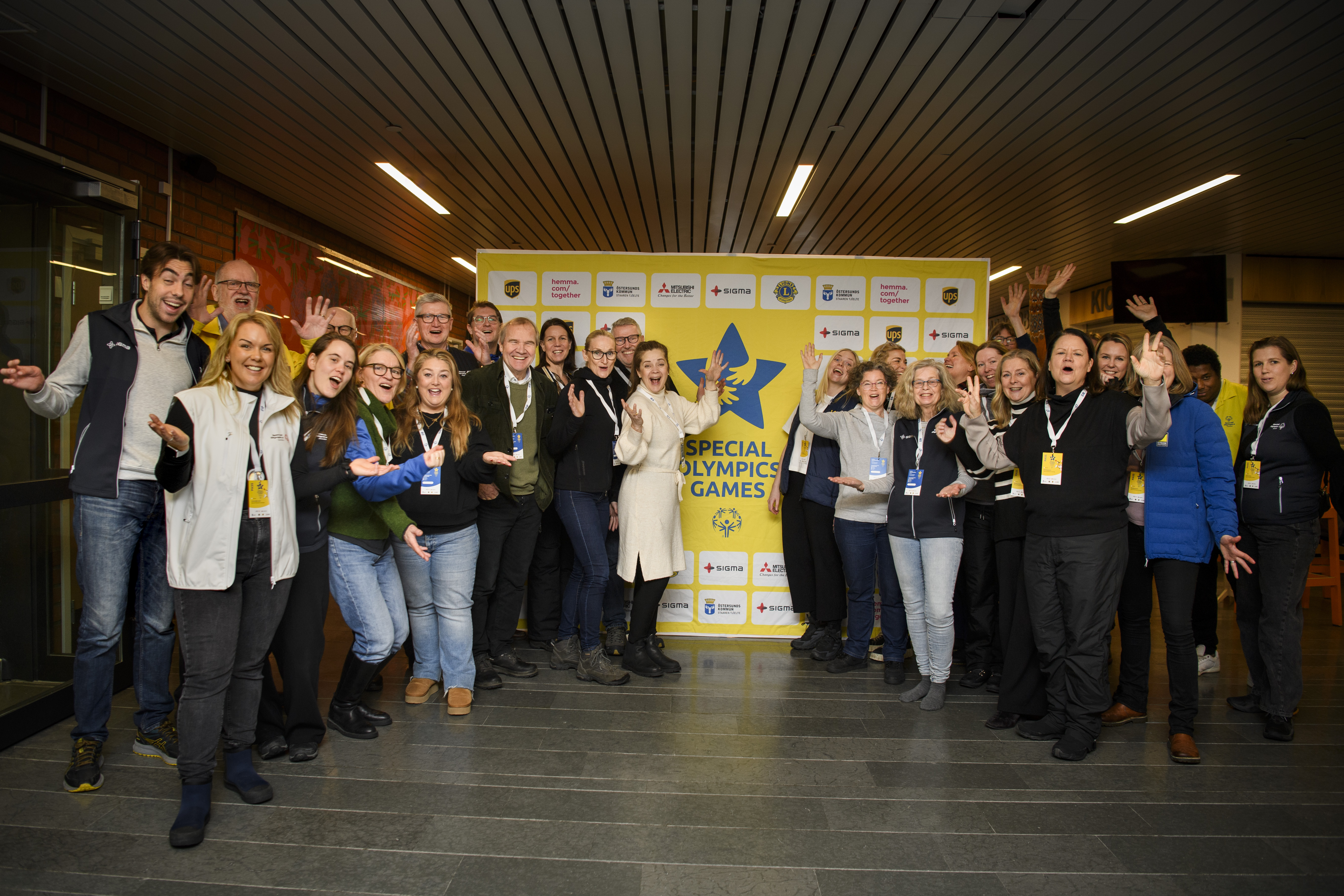 Deltagarna i Special Olympics besöksprogram i Östersund
